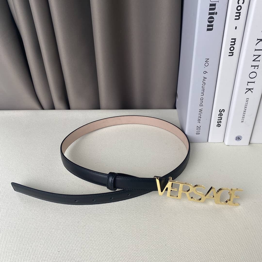 Knockoff Versace Logo Belt 20mm For Lady