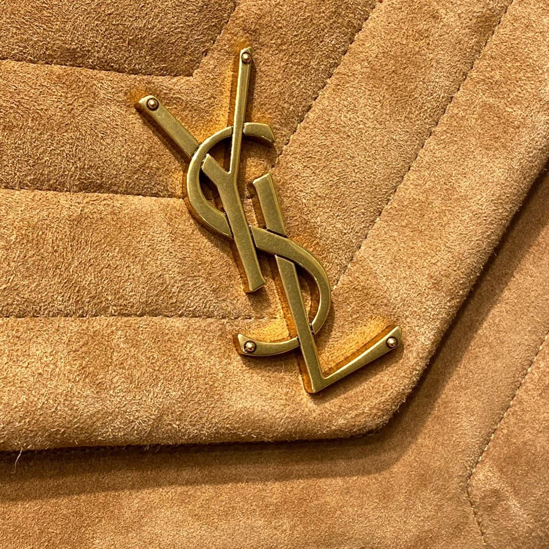 Sa1nt Lau*nt Bag Dupe  Loulou Monogram Quilted Velvet Shoulder Bag