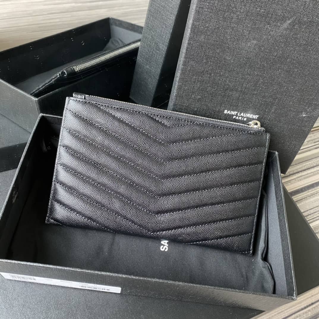 Y51 Clutch Replica Monogram Bill Pouch Black Metal