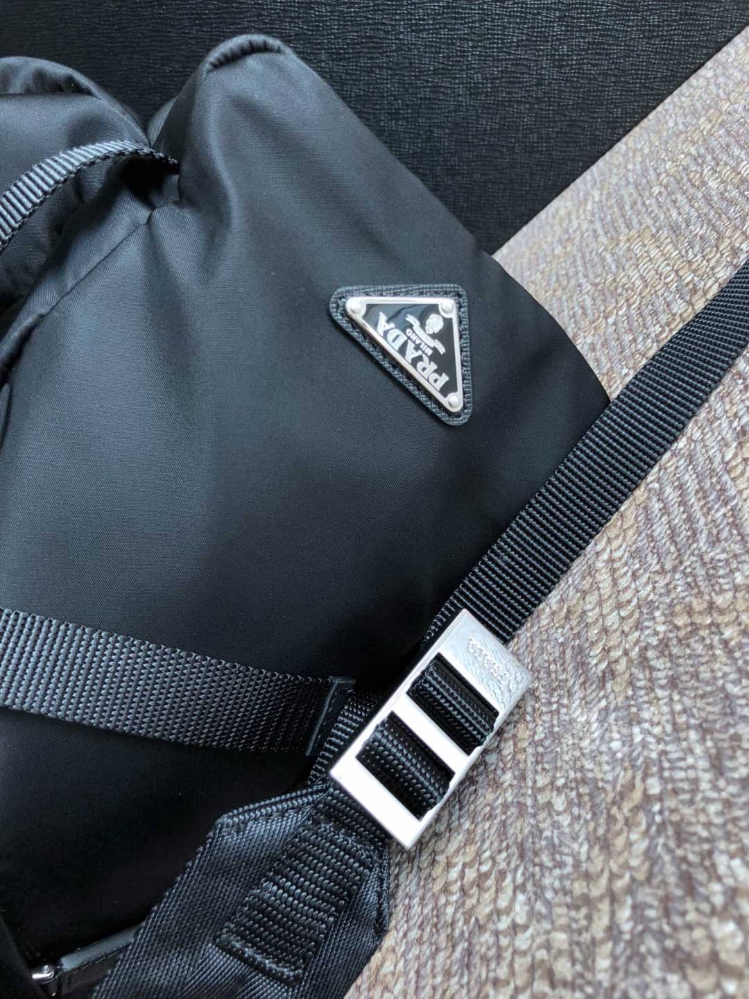 Pra*a Backpack Dupe Nylon Leather Replica
