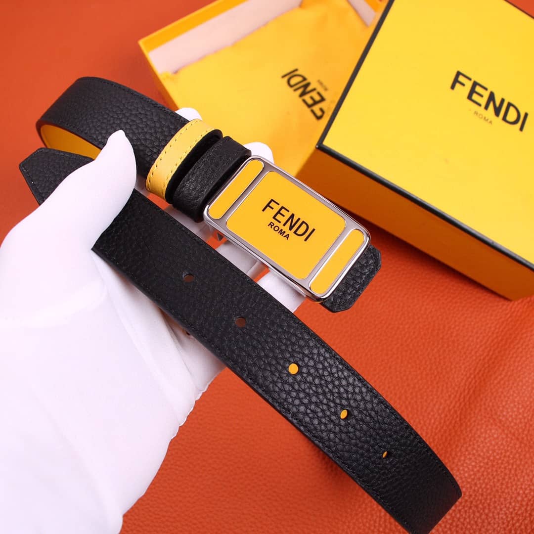 7 Star F**di Leather Belt 30mm