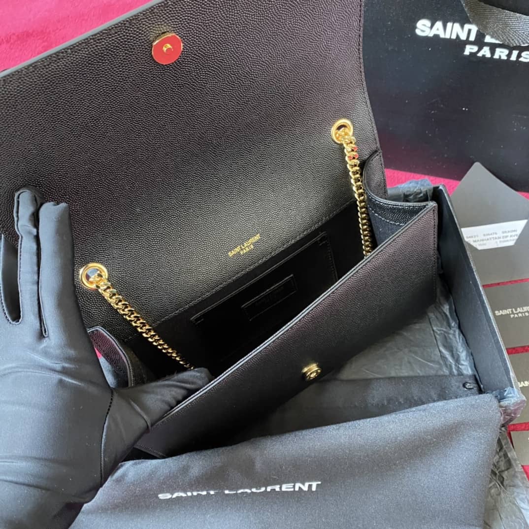Y51 Dupes Bags Sa1nt Lau*nt Kate Embossed Leather Medium Bag