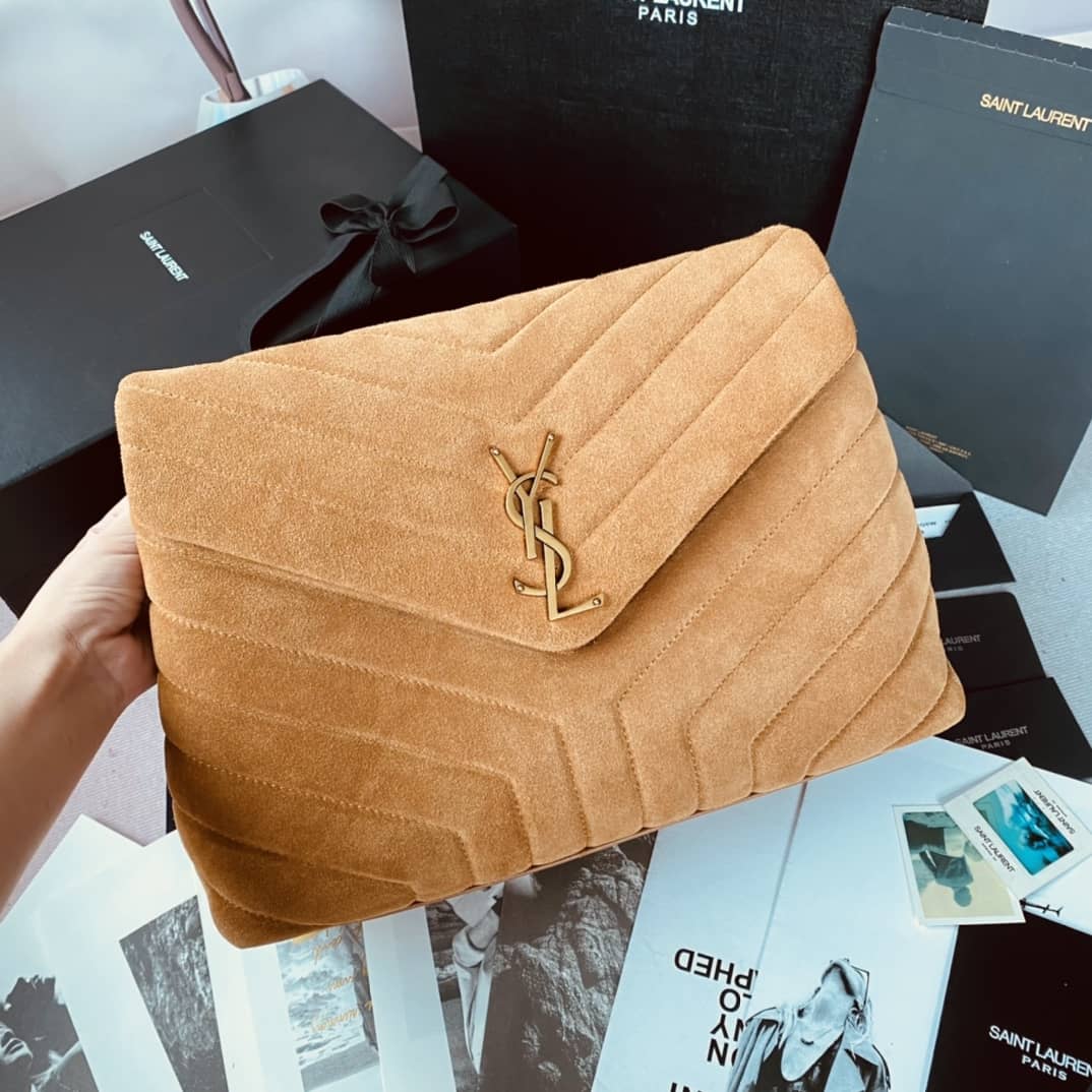 Y51 Dupes Bags Loulou Monogram Quilted Velvet Shoulder Bag
