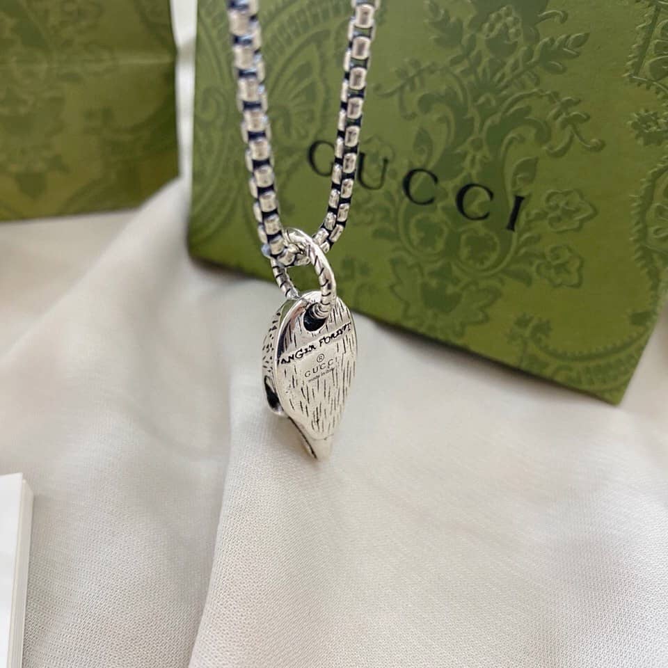 Fake Gvc*1 Logo Necklace