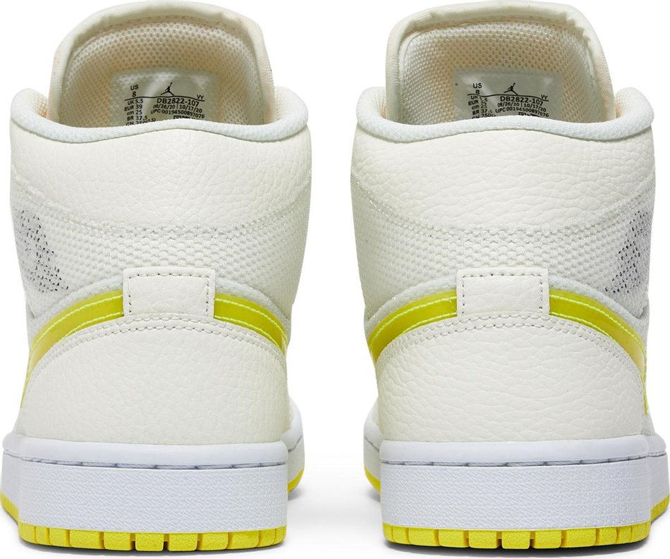 Best  Wmns Air Jordan 1 Mid SE  Voltage Yellow  DB2822-107