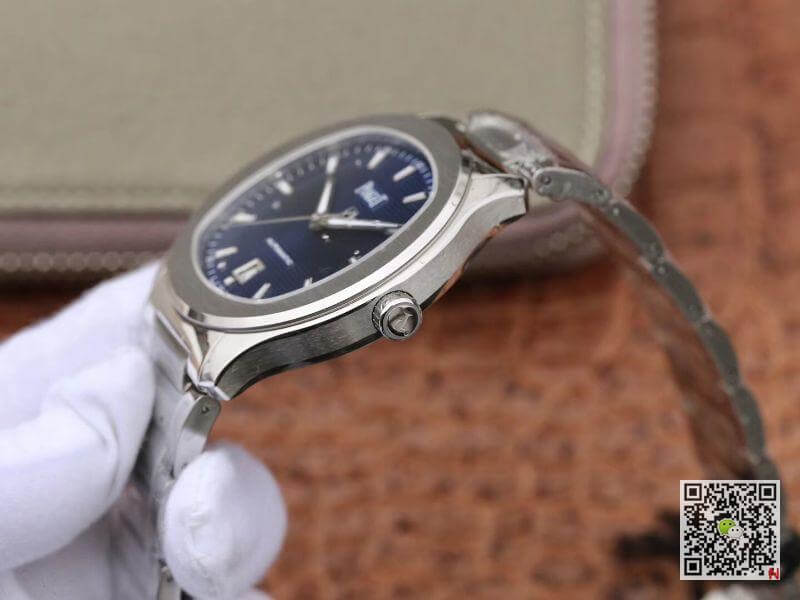 Replica Piaget Polo S G0A41002 MKS Factory 1:1 Best Edition Blue Textured Dial On Stainless Steel Bracelet Swiss ETA 1110