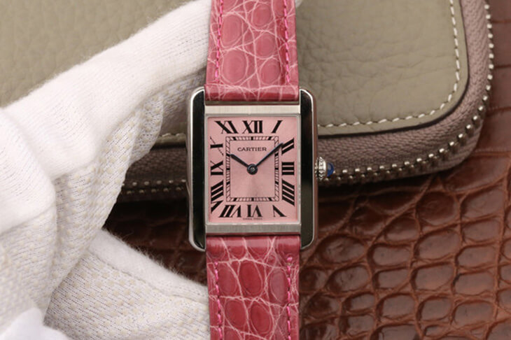 Ca*t1er Replica Tank W5200000 Ladies 1:1 Best Edition K11 Factory Pink Dial