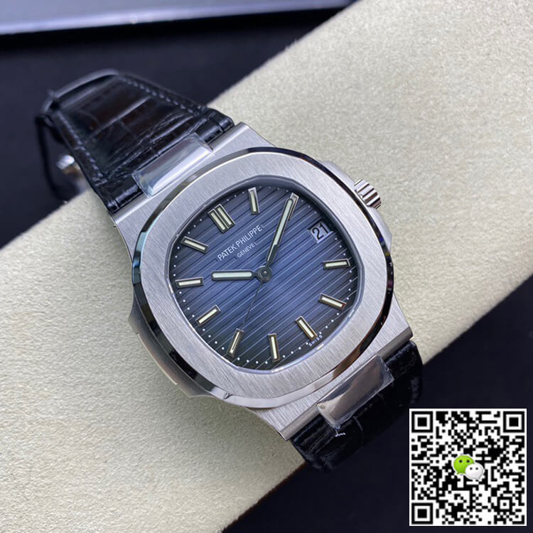 Replica Pat*k Phi1i*pe Nautilus 5711 1:1 Best Edition 3K Factory Blue Dial Cowhide Strap