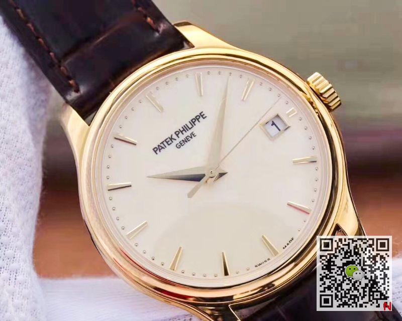 Replica Pat*k Phi1i*pe Calatrava 5227J-001 ZF Factory 1:1 Best Edition 18K Yellow Gold Case Swiss Cal.324 SC