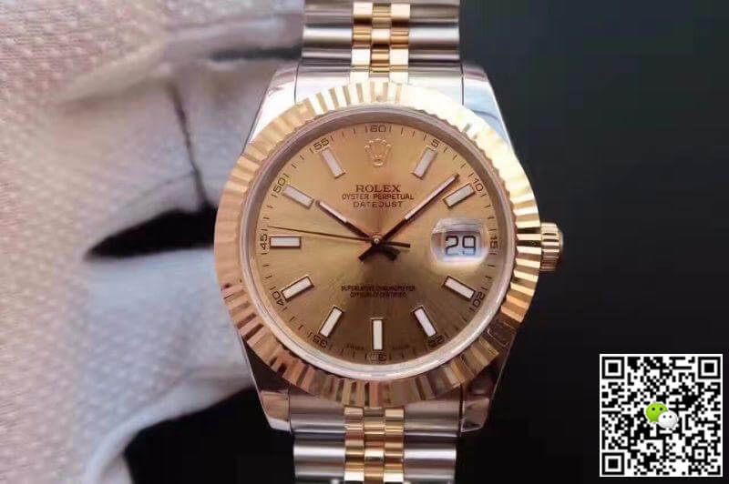 R01ex Dupe Datejust 41mm 126333 1:1 Best Edition Mechanical Watches Swiss ETA2836-2 Gold Wrapped