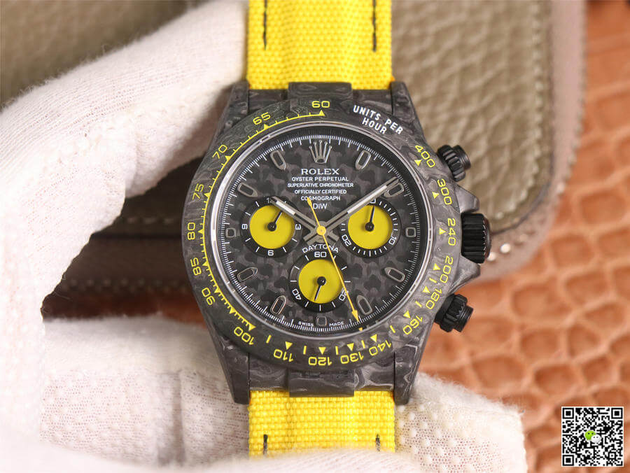 Replica R01ex Daytona Diw Retrofit Version 1:1 Best Edition WWF Factory Carbon Fiber Dial