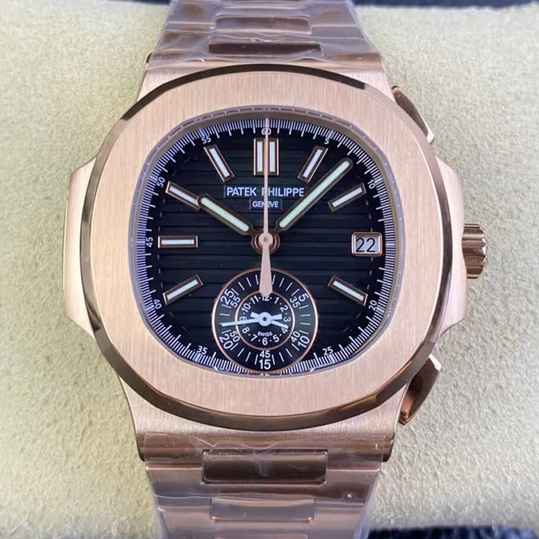 Replica Pat*k Phi1i*pe Nautilus 5980/1R-001 1:1 Best Edition 3K Factory V2 Black Dial