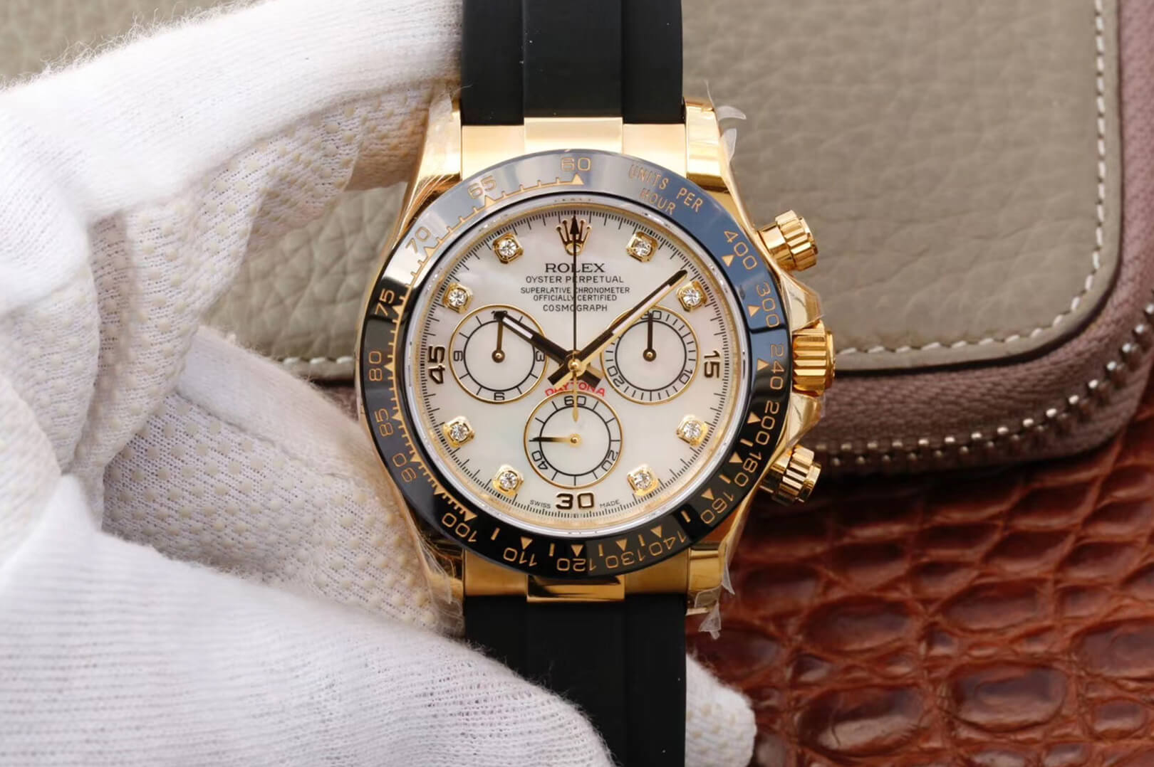Replica R01ex Daytona Cosmograph M116518ln-0037 1:1 Best Edition JH Factory V6 Yellow Gold Case