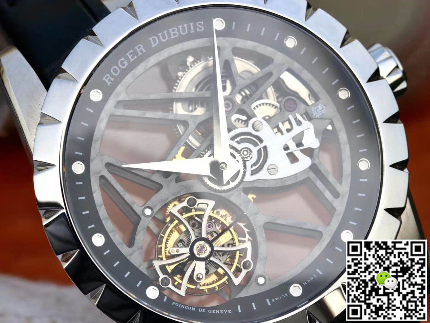 Replica Roger Dubuis Excalibur RDDBEX0393 1:1 Best Edition JB Factory Tourbillon Skeleton Dial