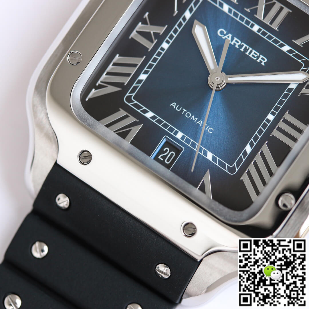 Replica Ca*t1er Santos WSSA0030 1:1 Best Edition GF Factory V2 Rubber Strap