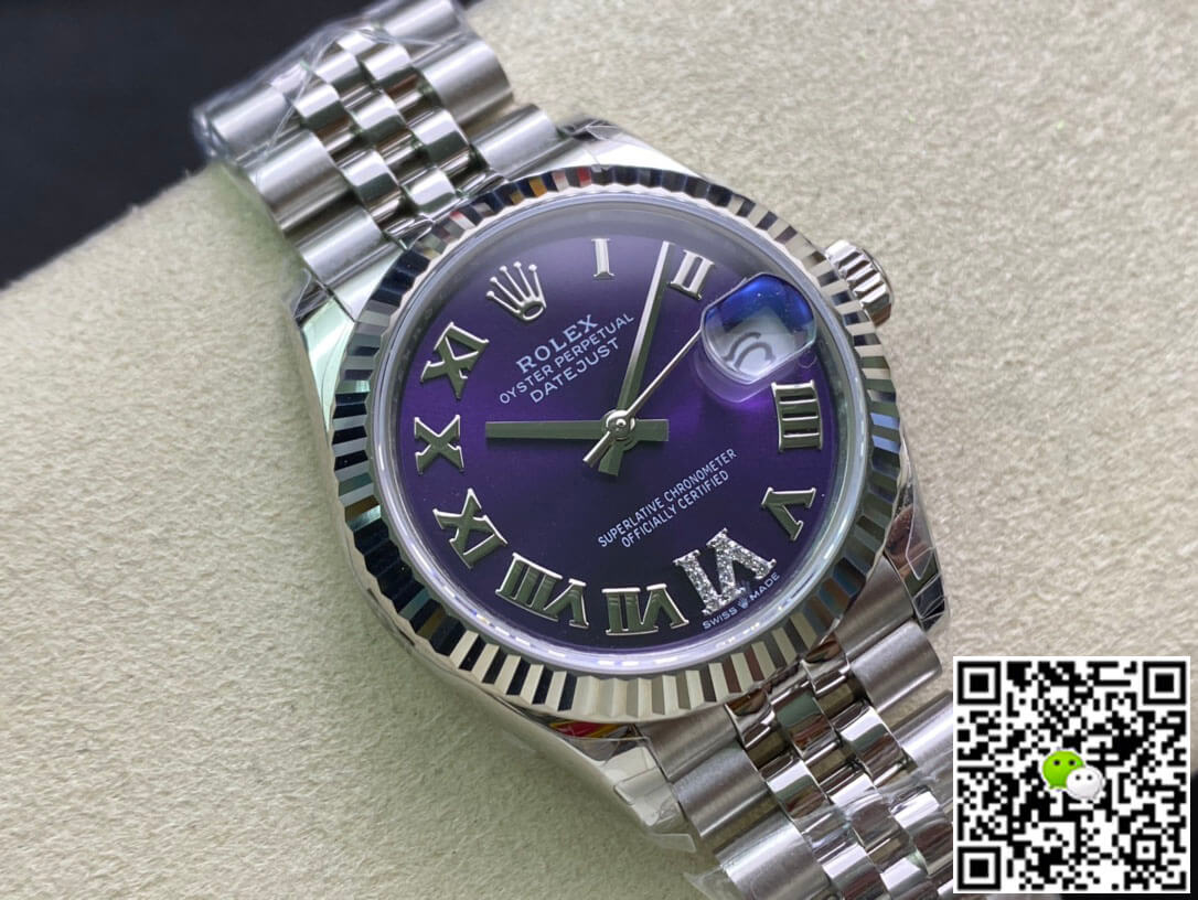 Replica R01ex Datejust M178274-0088 1:1 Best Edition EW Factory Purple Dial