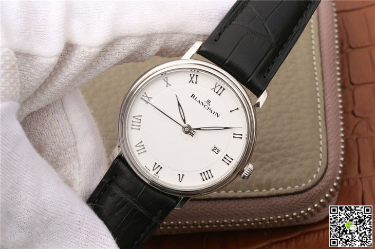 Replica Blancpain Villeret 6651-1127-55B 1:1 Best Edition ZF Factory White Dial