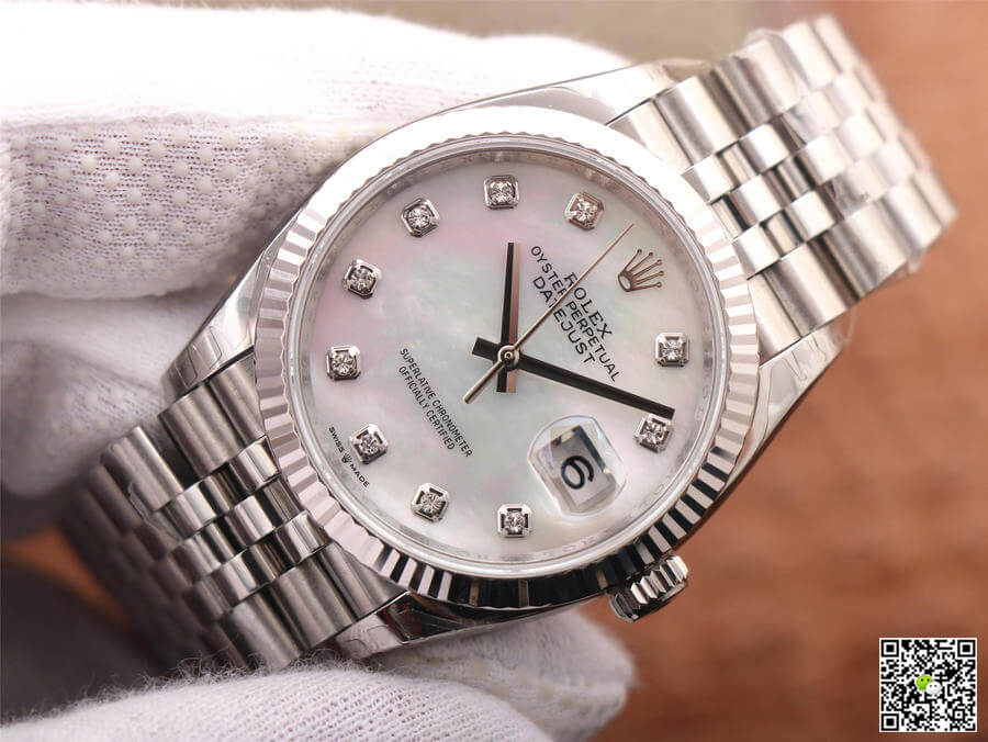 Replica R01ex Datejust M126234-0019 1:1 Best Edition EW Factory Mother-Of-Pearl Dial