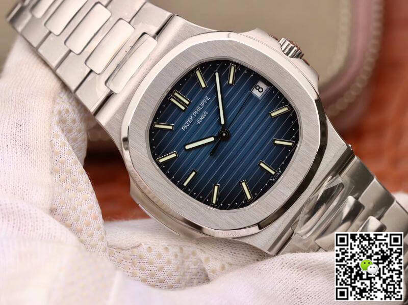 Replica Pat*k Phi1i*pe Nautilus Jumbo 5711/1A-010 PF Factory 1:1 Best Edition Swiss ETA324 Blue Dial