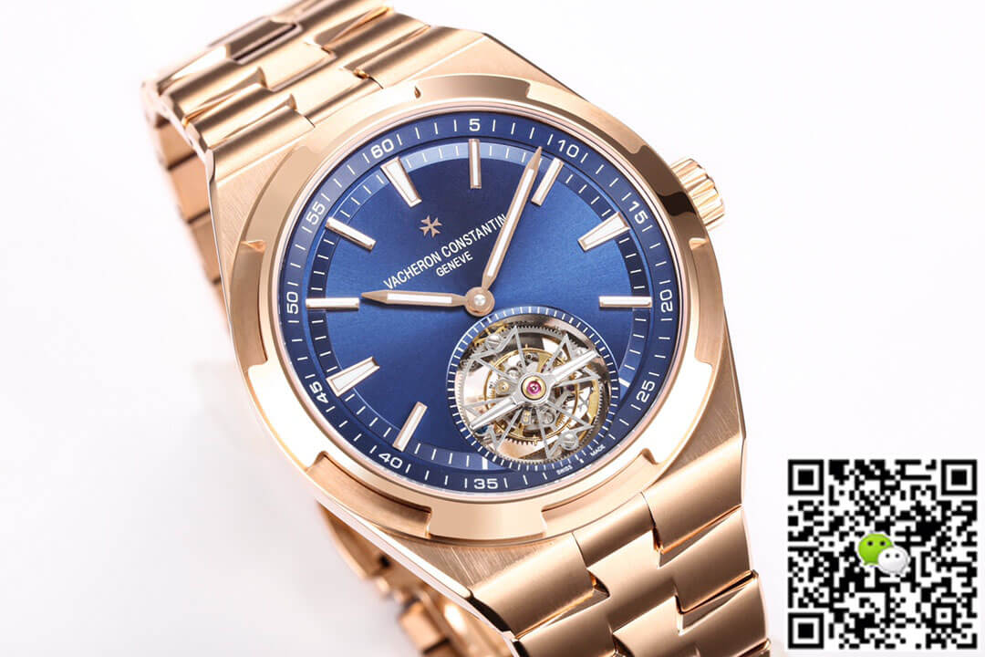 Replica Vacheron C0nstan1n Overseas Tourbillon 6000V/110R-B733 1:1 Best Edition BBR Factory Pink Gold