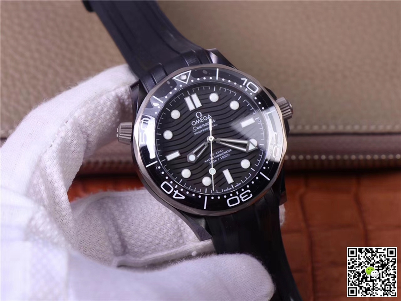 Replica 0me*ga Seamaster 210.92.44.20.01.001 1:1 Best Edition VS Factory Black Ceramic Swiss ETA8806