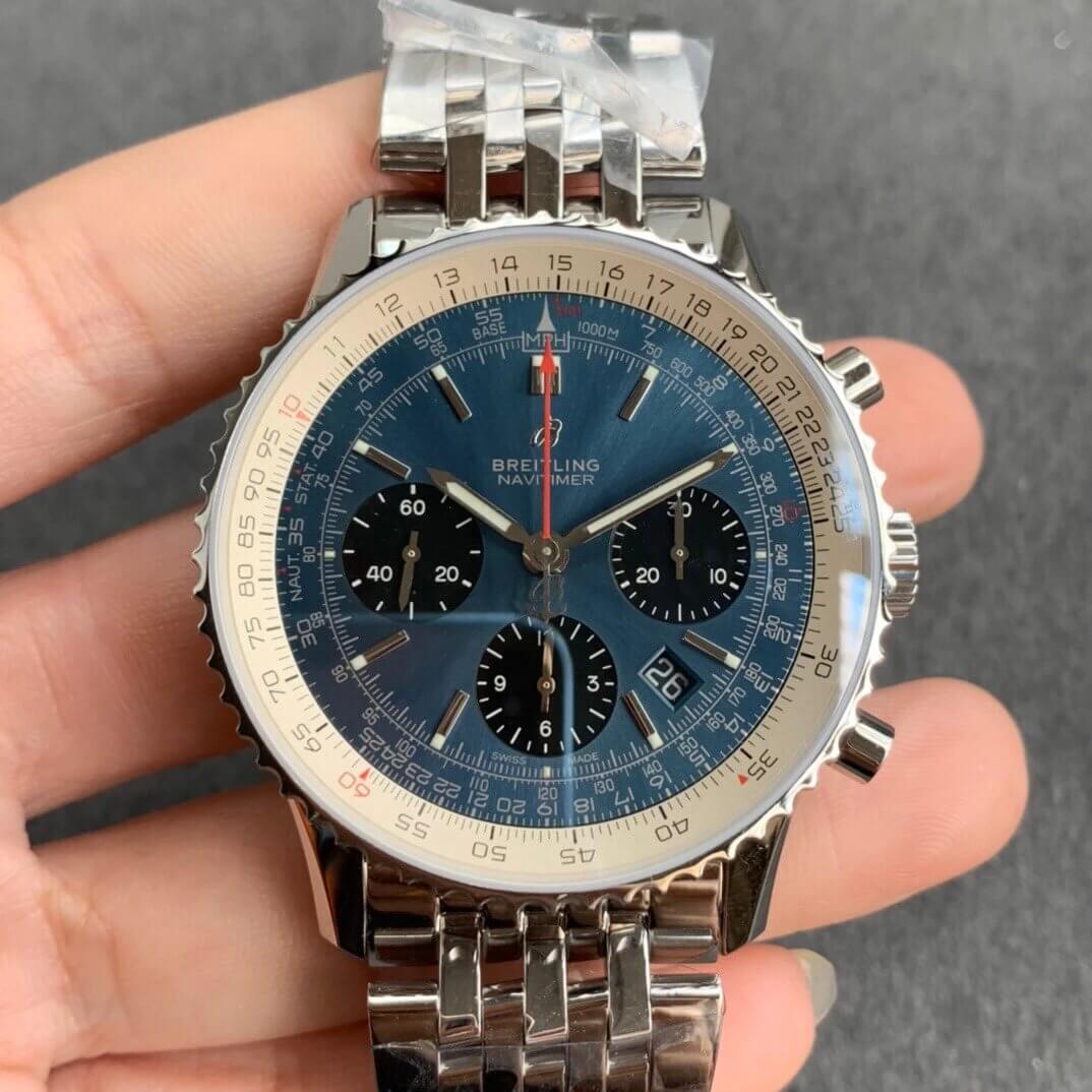 Replica Breitling Navitimer 1 B01 AB0121211C1A1 1:1 Best Edition GF Factory Stainless Steel