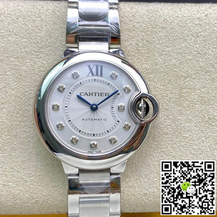 Replica Ballon Bleu De Ca*t1er WE902074 33MM 1:1 Best Edition V6 Factory White Dial