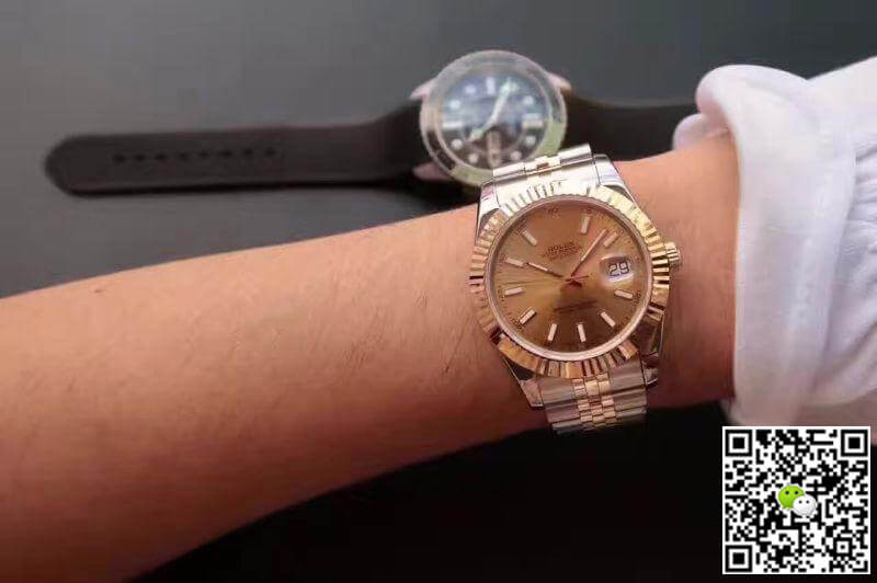 R01ex Dupe Datejust 41mm 126333 1:1 Best Edition Mechanical Watches Swiss ETA2836-2 Gold Wrapped