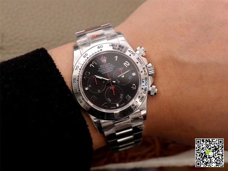 R01ex Daytona Replica Cosmograph 116509-78599 1:1 Best Edition Noob Factory Black Dial Swiss ETA4130