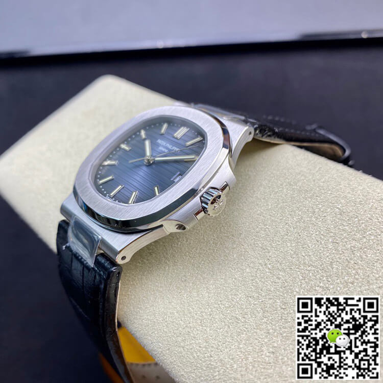 Replica Pat*k Phi1i*pe Nautilus 5711 1:1 Best Edition 3K Factory Blue Dial Cowhide Strap