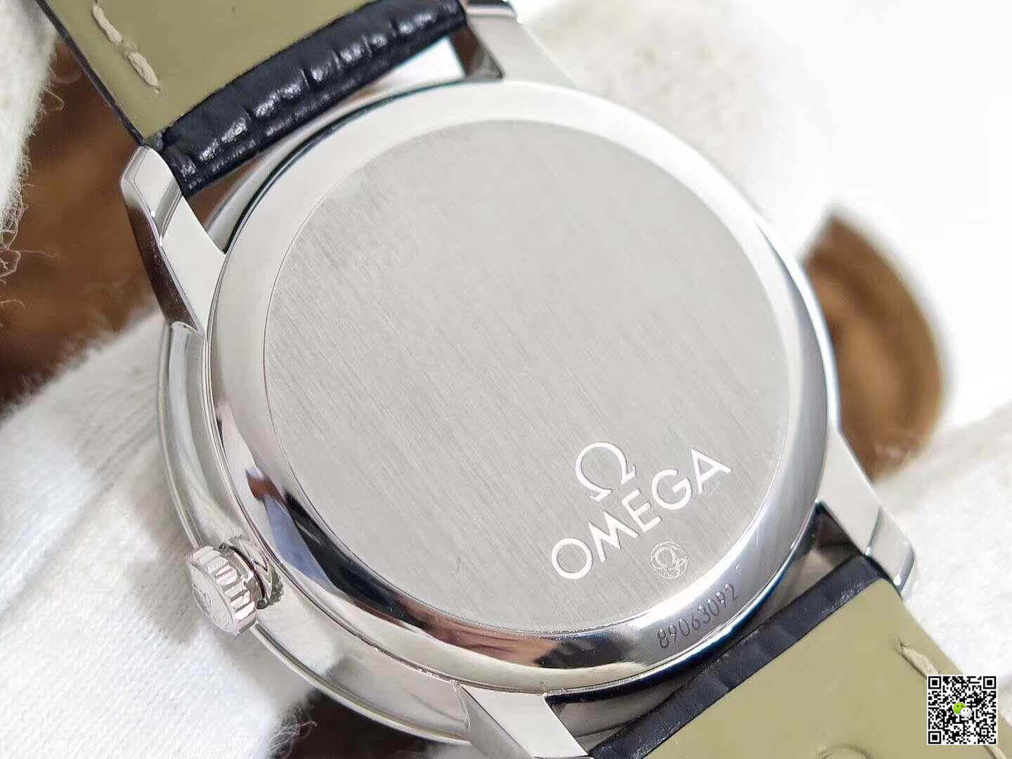 Replica 0me*ga De Ville Prestige 424.53.40.21.04.001 TW Factory 1:1 Best Edition Swiss ETA2824 White Dial Blue Marker
