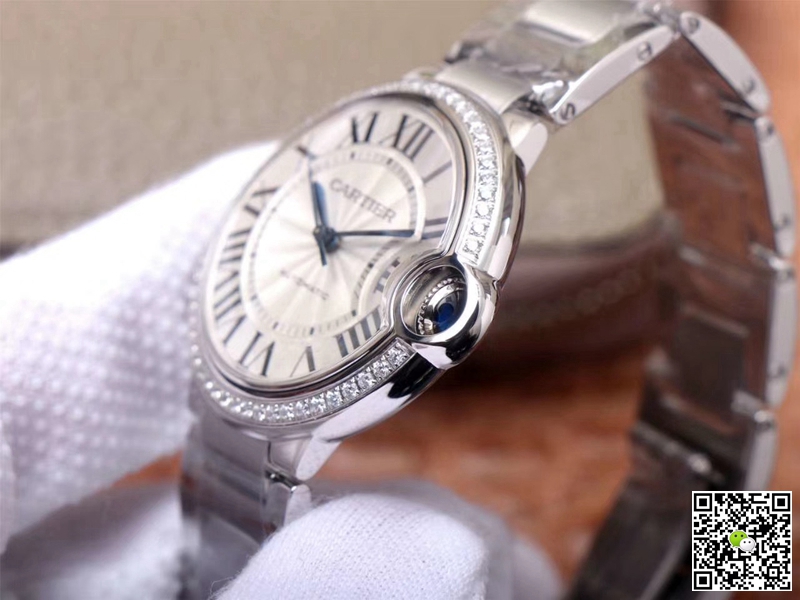 Replica Ca*t1er Ballon Bleu W4BB0017 1:1 Best Edition V6 Factory White Dial Swiss Movement