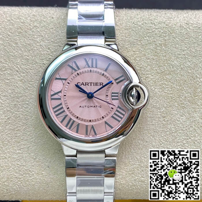 Replica Ballon Bleu De Ca*t1er 33MM W6920100 1:1 Best Edition V6 Factory Pink Dial