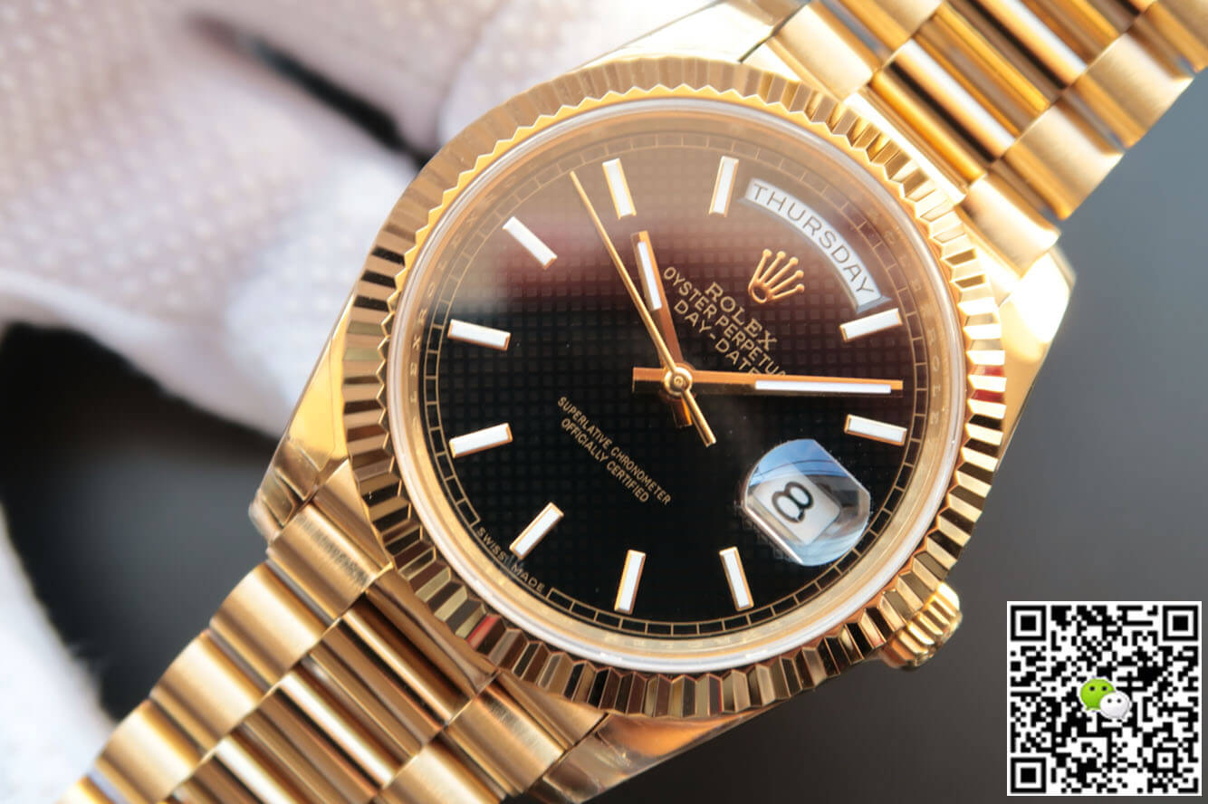 Replica R01ex Day Date M228238-0004 1:1 Best Edition EW Factory Black Dial