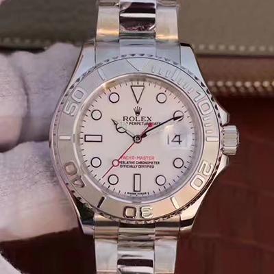 Replica R01ex Yacht-Master 40mm 116622 EW Factory 1:1 Best Edition Swiss ETA3135 White Dial