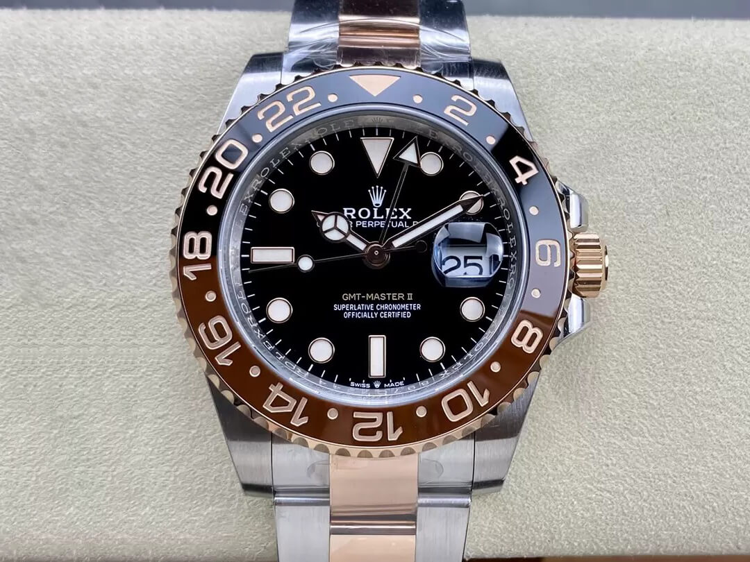 Replica R01ex GMT Master II M126711chnr-0002 1:1 Best Edition C+ Factory Rose Gold