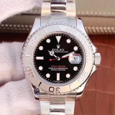 Replica R01ex Yacht-Master 40mm 116622 EW Factory 1:1 Best Edition Swiss ETA3135 Black Dial