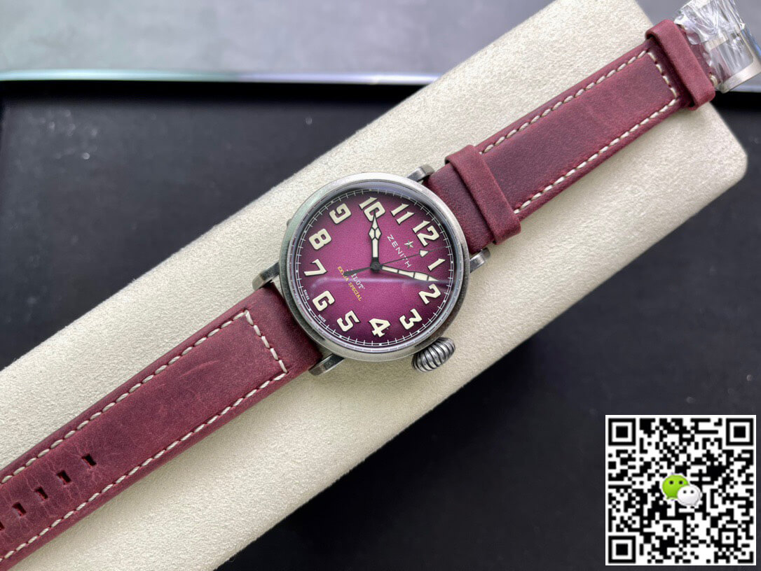 Replica Zenith Pilot 11.2430.679.21.C801 XF Factory 1:1 Best Edition Swiss ETA9015 Pink dial