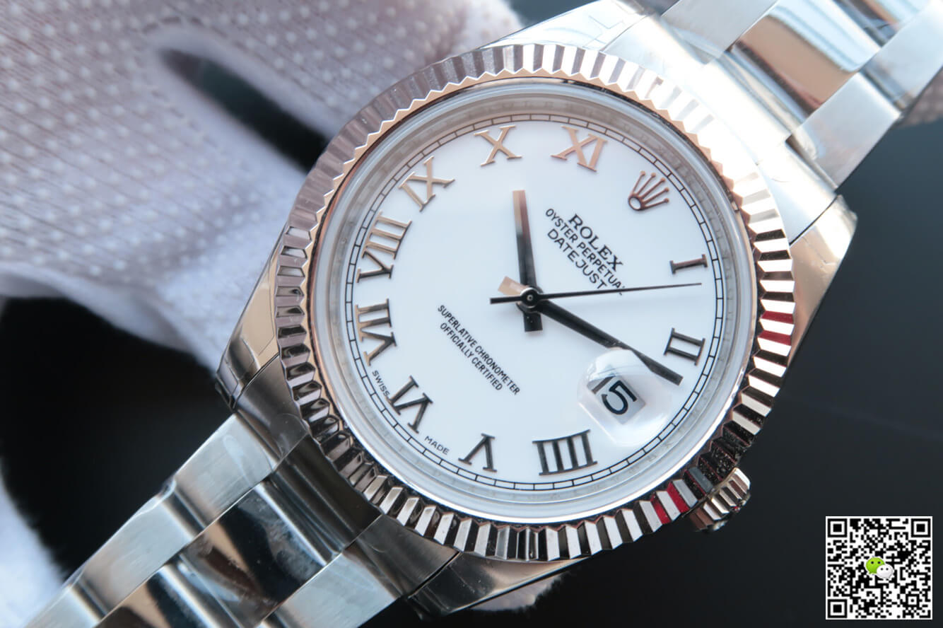 Replica R01ex Datejust M126334-0023 1:1 Best Edition EW Factory White Dial