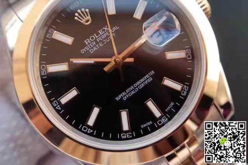 R01ex Dupe Datejust 41mm 126303 Black Dial 1:1 Best Edition Swiss ETA3255 Gold Wrapped