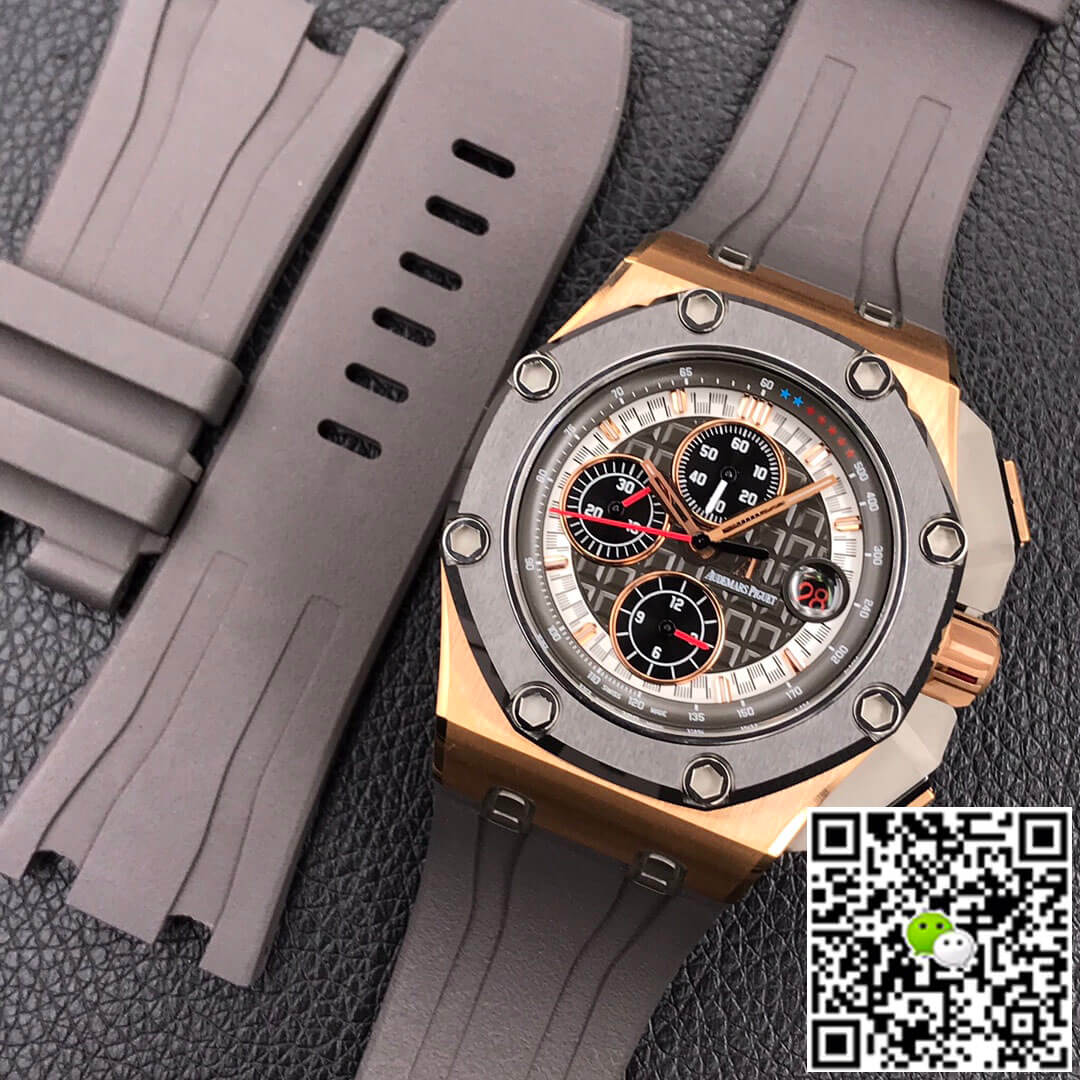 Replica Audemars P1g*et Royal Oak Offshore 26568OM.OO.A004CA.01 1:1 Best Edition JF Factory Rose Gold