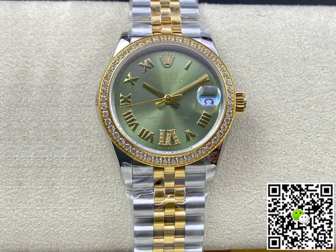 Replica R01ex Datejust M278383RBR-0016 31MM 1:1 Best Edition EW Factory Green Dial