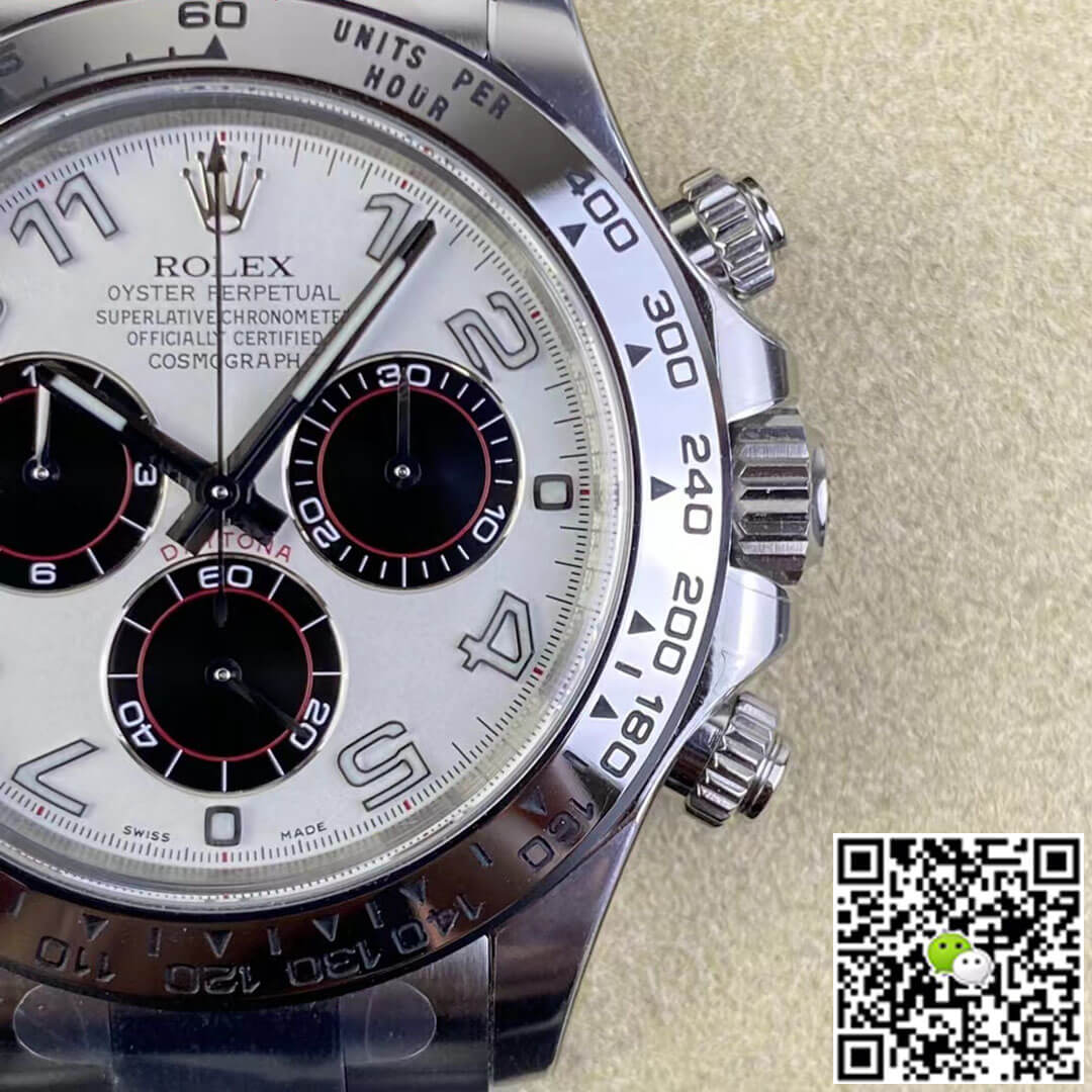 Replica R01ex Cosmograph Daytona 1:1 Best Edition Clean Factory V3 Stainless Steel White Dial