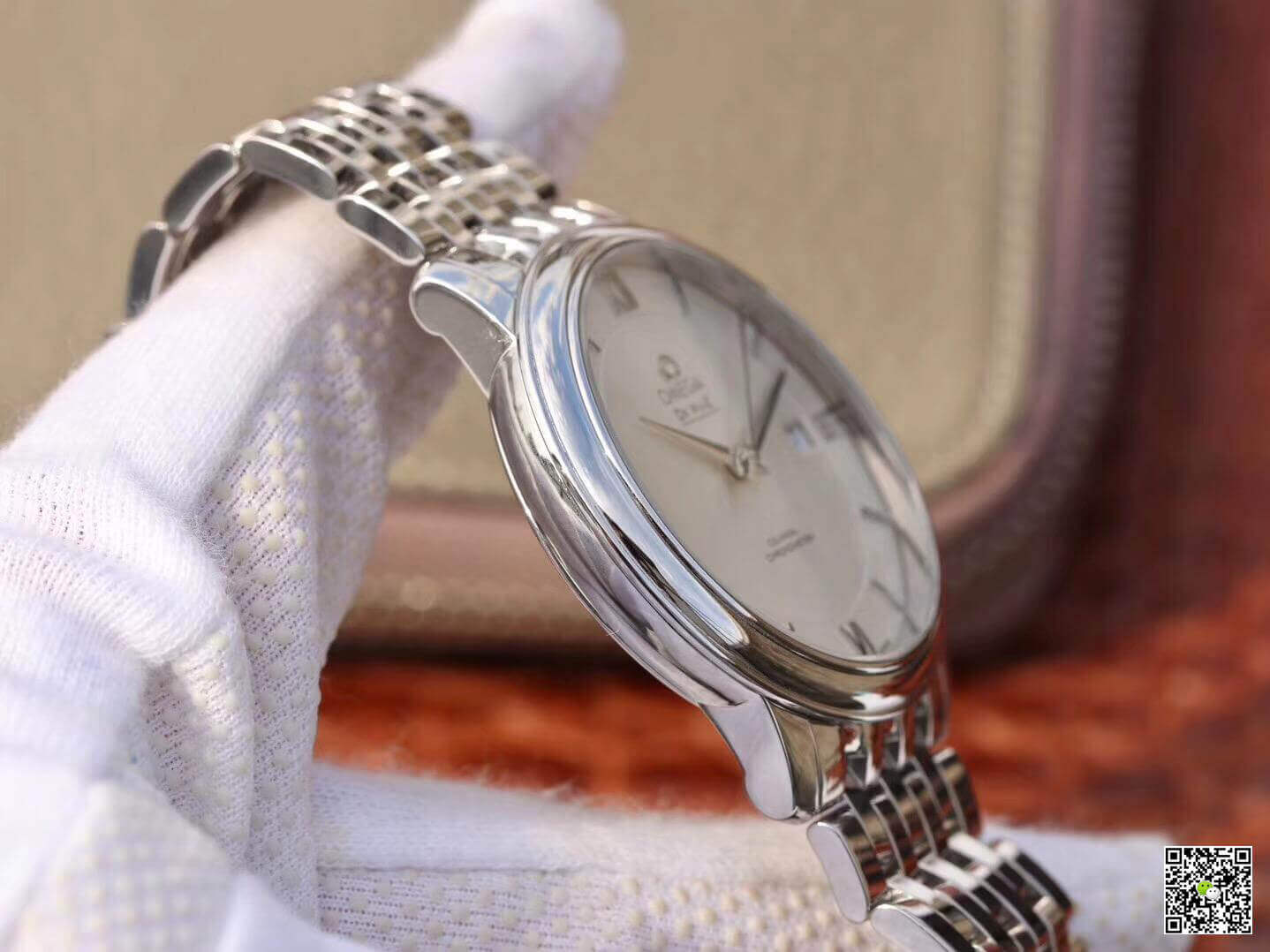 Replica 0me*ga De Ville Prestige 424.10.40.20.02.003 MKS Factory Mechanical Watches 1:1 Best Edition Swiss ETA9015 White Dial