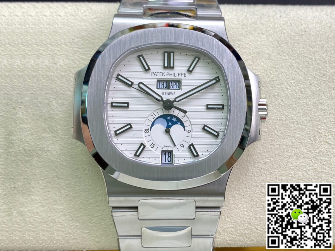Replica Pat*k Phi1i*pe Nautilus 5726/1A-010 1:1 Best Edition PPF Factory White Dial