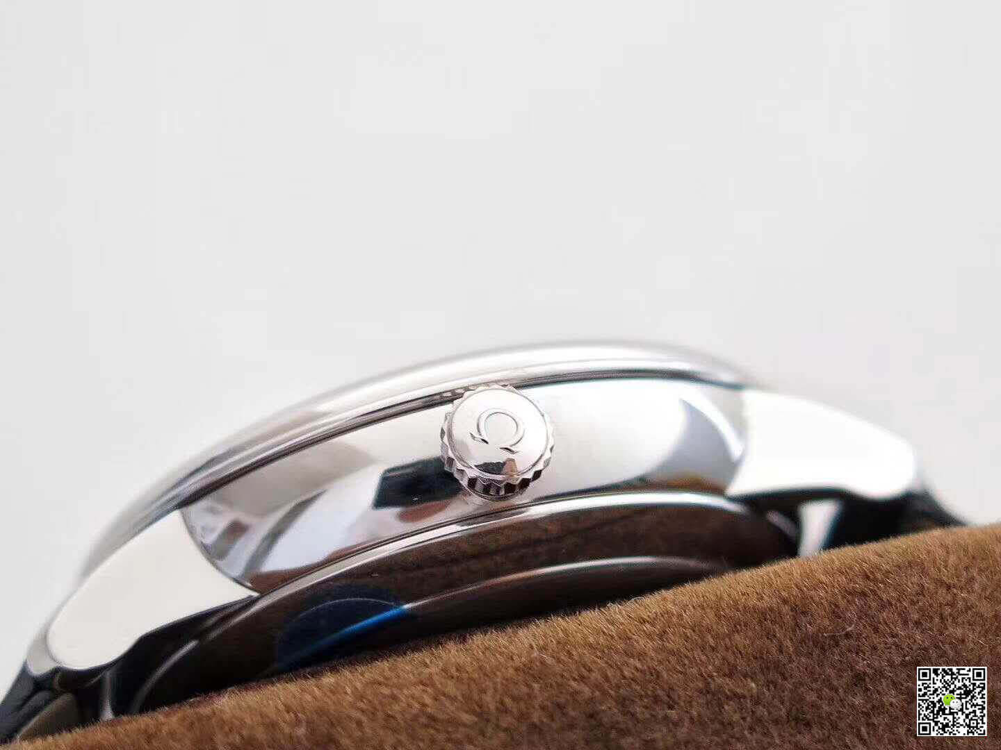 Replica 0me*ga De Ville Prestige 424.53.40.21.04.001 TW Factory 1:1 Best Edition Swiss ETA2824 White Dial Blue Marker