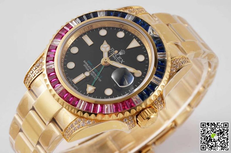 Replica R01ex GMT Master II 116758 SAru-78208 1:1 Best Edition ROF Factory Black Dial Swiss ETA2836