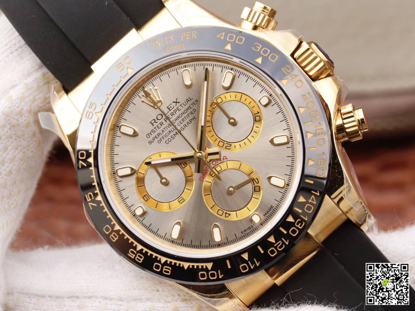 Replica R01ex Daytona Cosmograph 116518LN 1:1 Best Edition JH Factory Silver Gray Dial