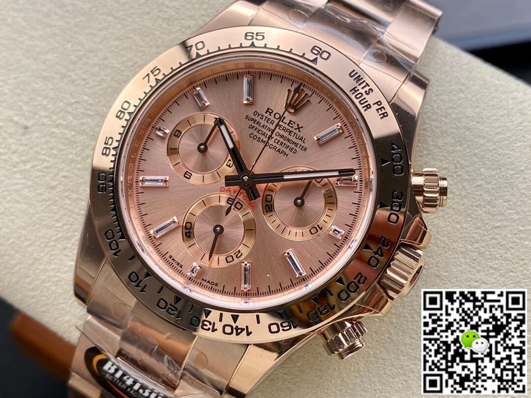 Replica R01ex Daytona M116505-0012 1:1 Best Edition BT Factory Rose Gold