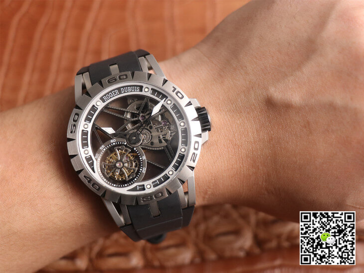 Replica Roger Dubuis Excalibur Spidr RDDBEX0479 1:1 Best Edition JB Factory Tourbillon Black Strap